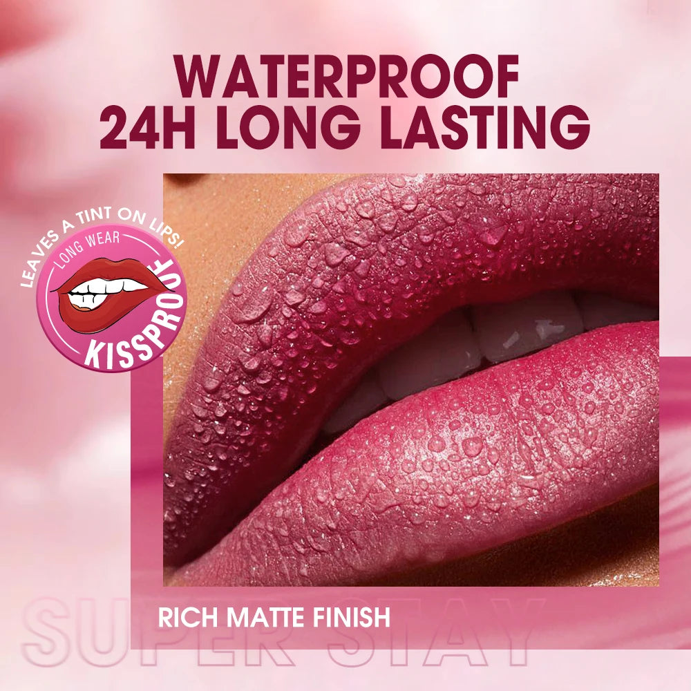 O TWO Lipstick Lip Gloss Waterproof Velvet Non-stick Cup Ultra Stay Qme