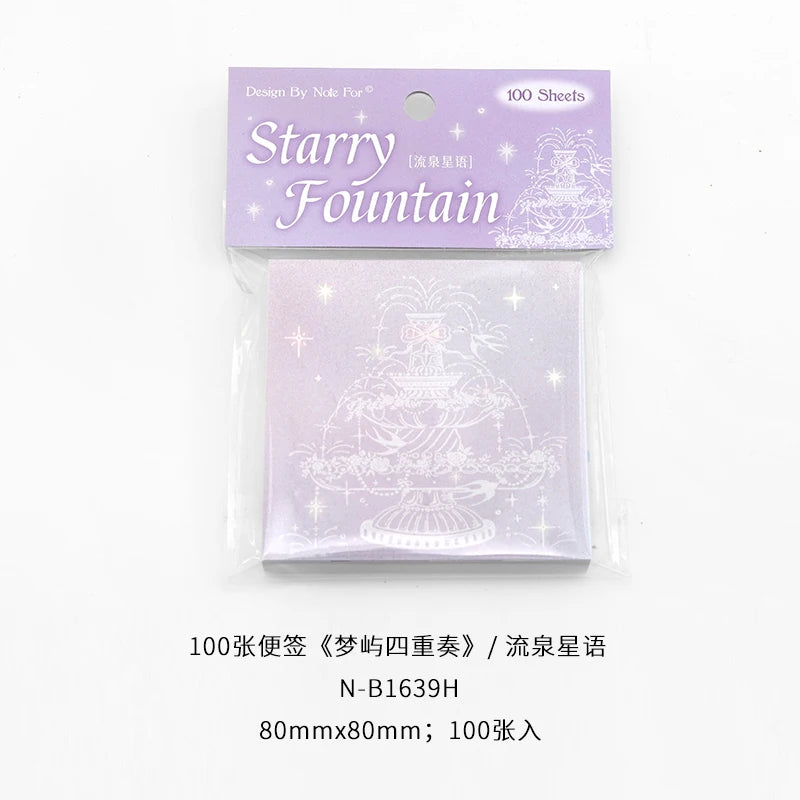 100 Pcs Kawaii Korean style sticky notes DIY scrapbook colorful paper decoration magazine notepad aesthetic stationery supplies Qme B