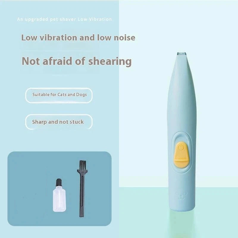 USB Rechargeable Pet Foot Grooming Razor Hair Trimmer Dog Cat Qme A4