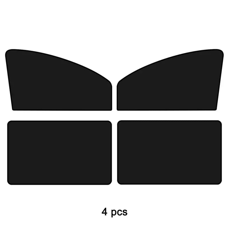 Magnetic Car Sunshade Side Window Cover Sun Visor Summer Protection Window Curtain Cover for Front Rear Auto Accessories Qme Whole vehicle 4 pcs