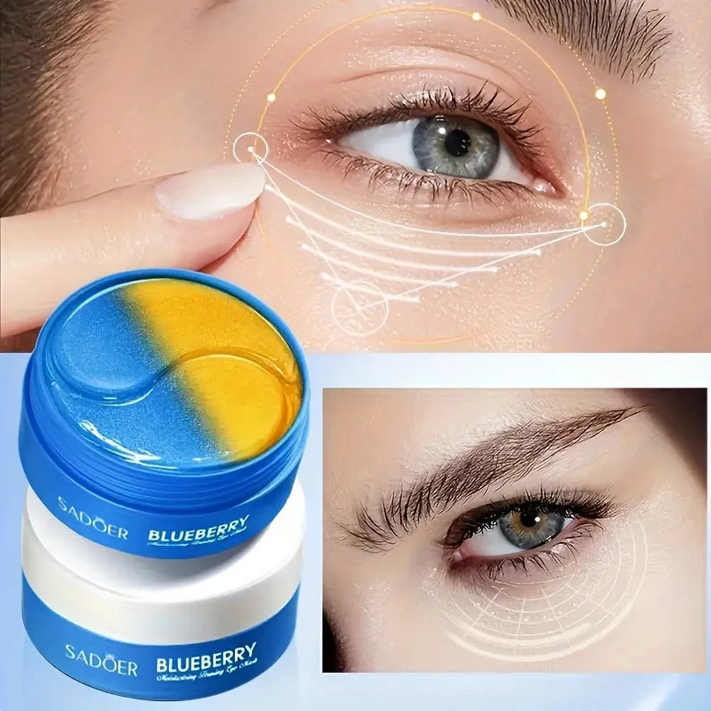 Blueberries Tighten Eye Masks Moisturize Lock Water Gentle Non Qme