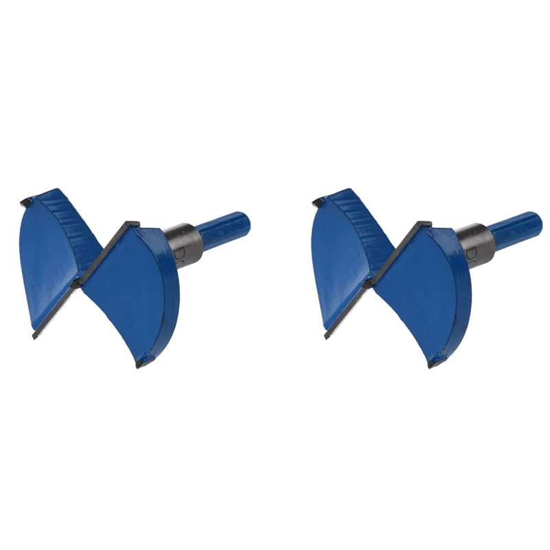 A02F-2Pcs 70Mm Cutting Diameter Hinge Boring Drill Bit Blue Gray Qme