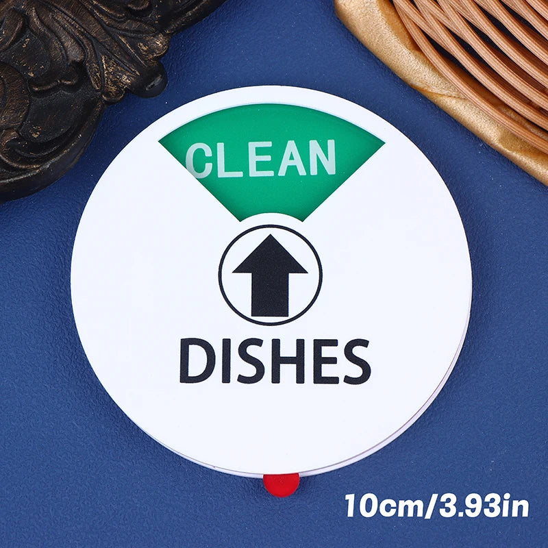 Sign Dishwasher Clean Magnet Dirty Indicator Washer Dish Kitchen Qme A2