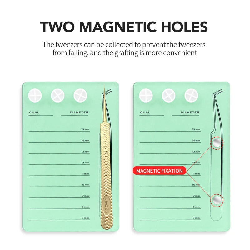 NATUHANA Colorful Acrylic Dazzling Eyelash Extension Magnetic Suction Qme
