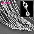 5PCS Solid 925 Sterling Silver Stamp Jewelry Chains Necklace with Lobster Clasps fit Men Women Pendant 18 Designs 16-30 Inch Qme Model 14 28 Inch 70CM