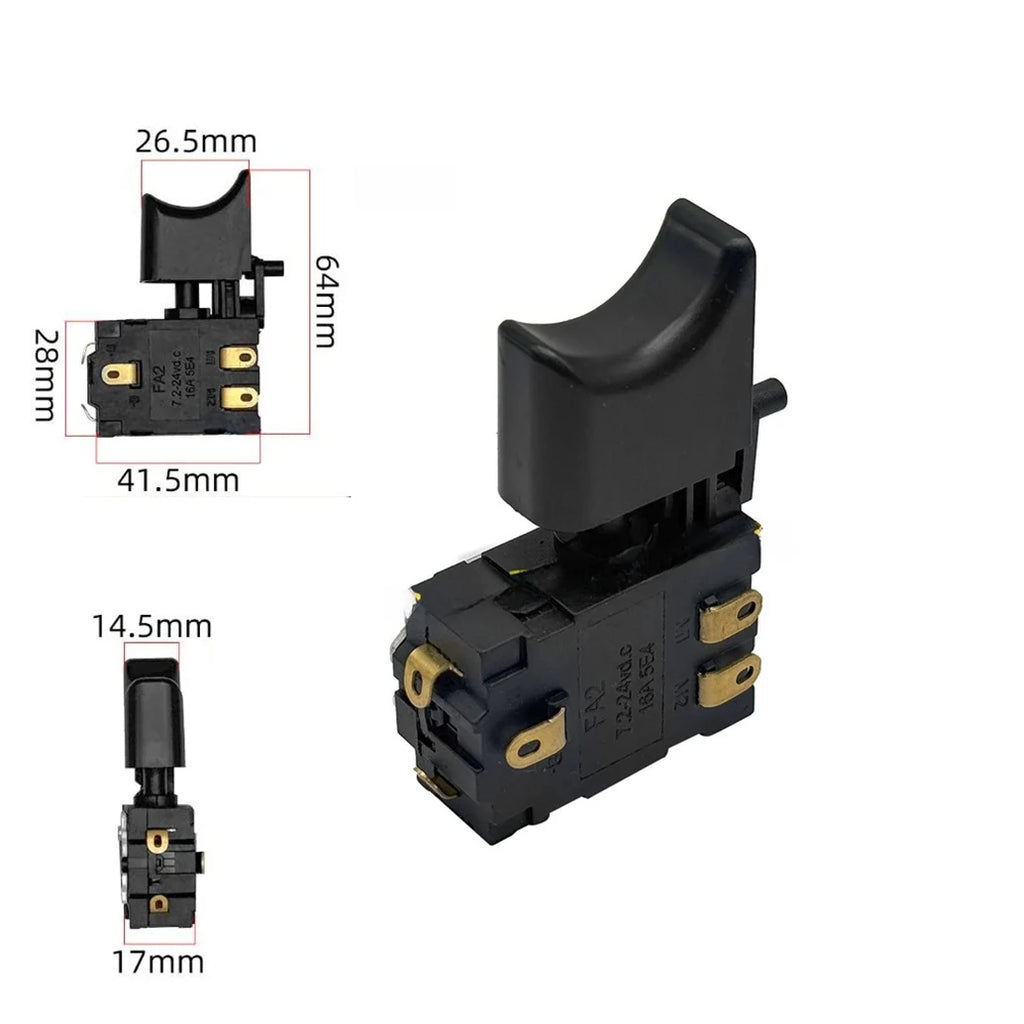 12V 21V Lithium Electric Drill Switch Forward Reverse Control Switch Replacement Power Tools Accessories Qme Default Title