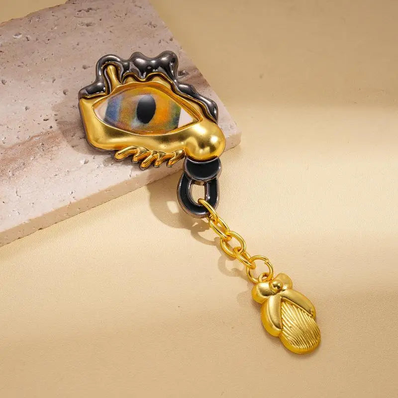 Daily Hollow Keyhole Brooch For Women Trendy Fashion Jewelry Gift Commute Party Wear Accessories Qme