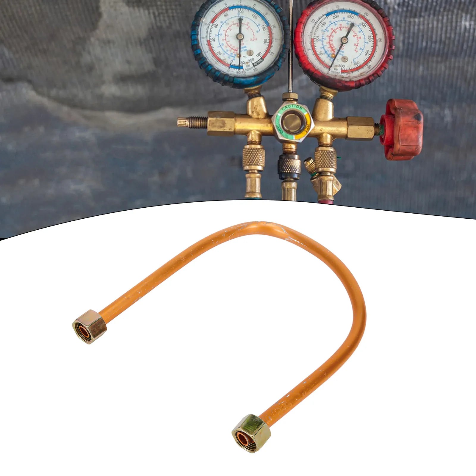 Exhaust Air Compressor Tube Copper Tone Direct Coupled Easy To Install G3/8\" 10 X 450mm/0.4\" X 17.7\"(D*L) 2023 Qme