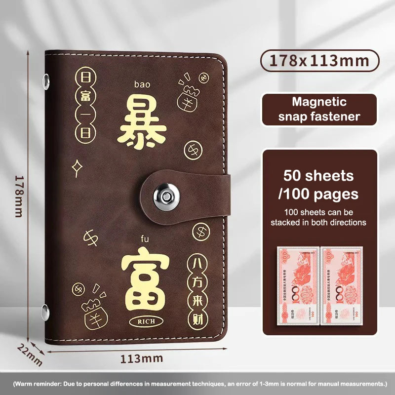 100 Envelopes Money Saving Reusable Children Challenge Notebook Qme A8
