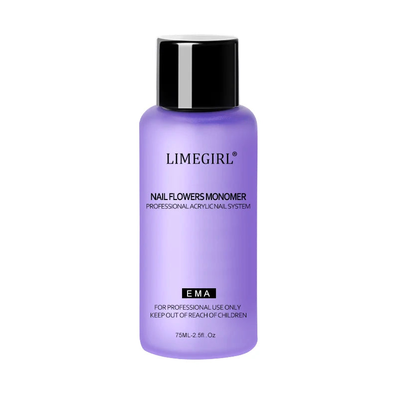 Large Capacity Nail Acrylic Liquid Monomer Crystal 40 70 120 Nails Qme 75ml