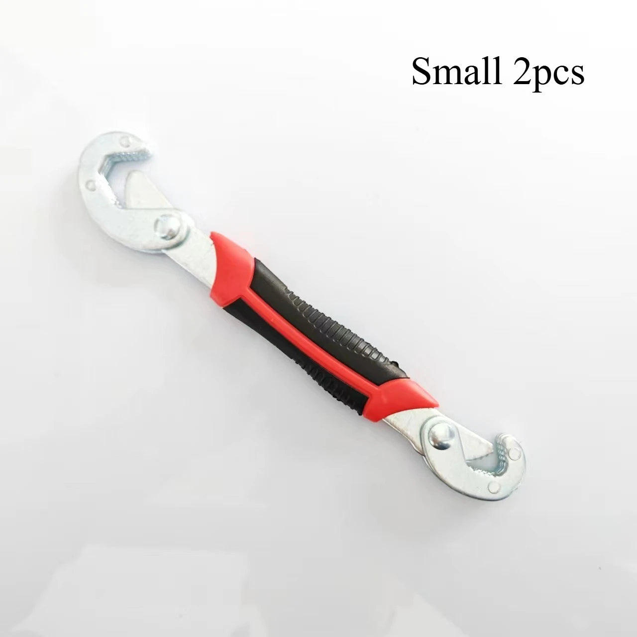 2Pcs Universal Adjustable Wrench Set Dual Head Multi-function Spanner 6-32mm Non-slip TPR Handle For Pipe Auto Household Repair Qme Small 2pcs