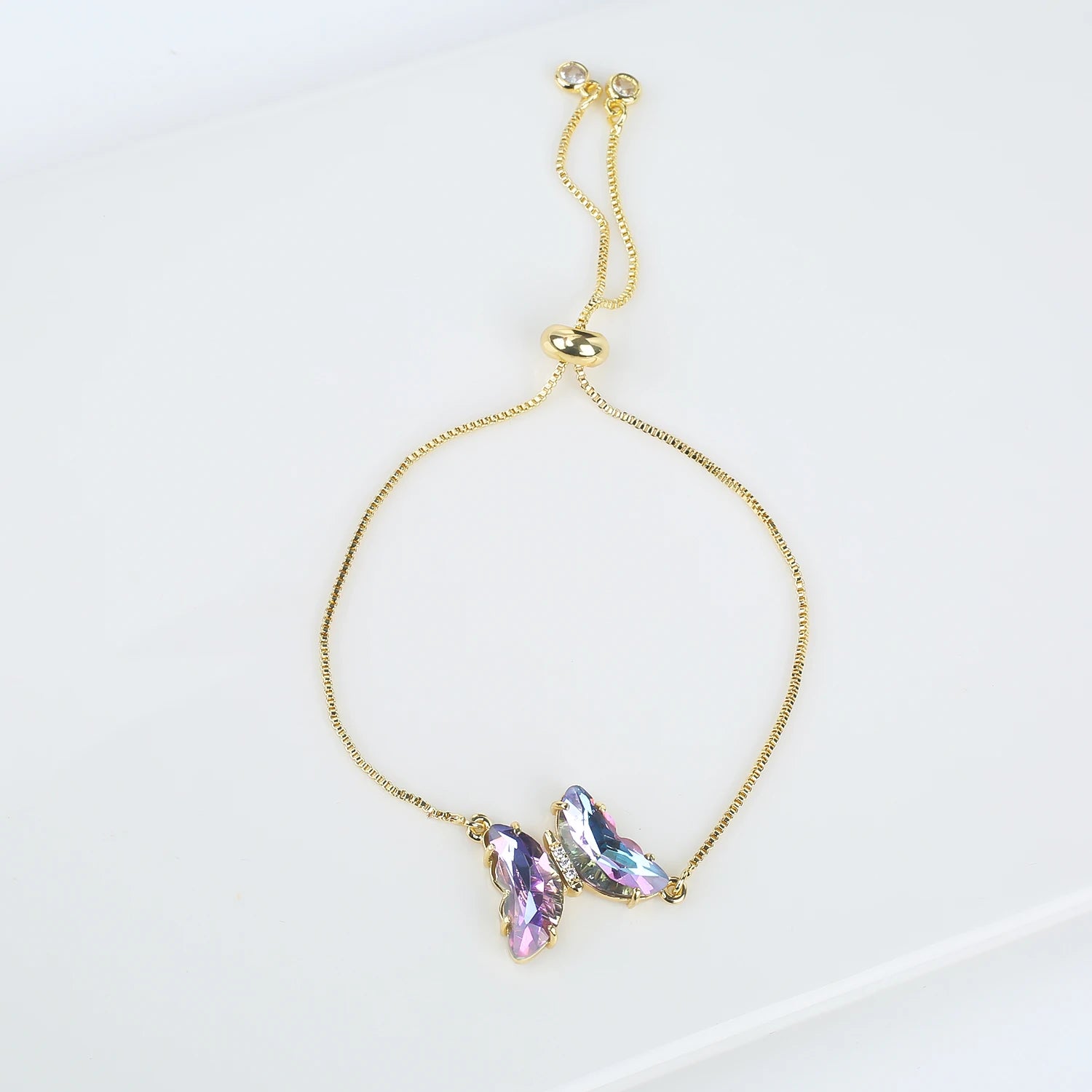 New Trend Fashion Crystal Zirconia Butterfly Charm Bracelet Temperament for Women Light Luxury Party Jewelry Gift Daily Wear Qme Bracelet 3 23cm