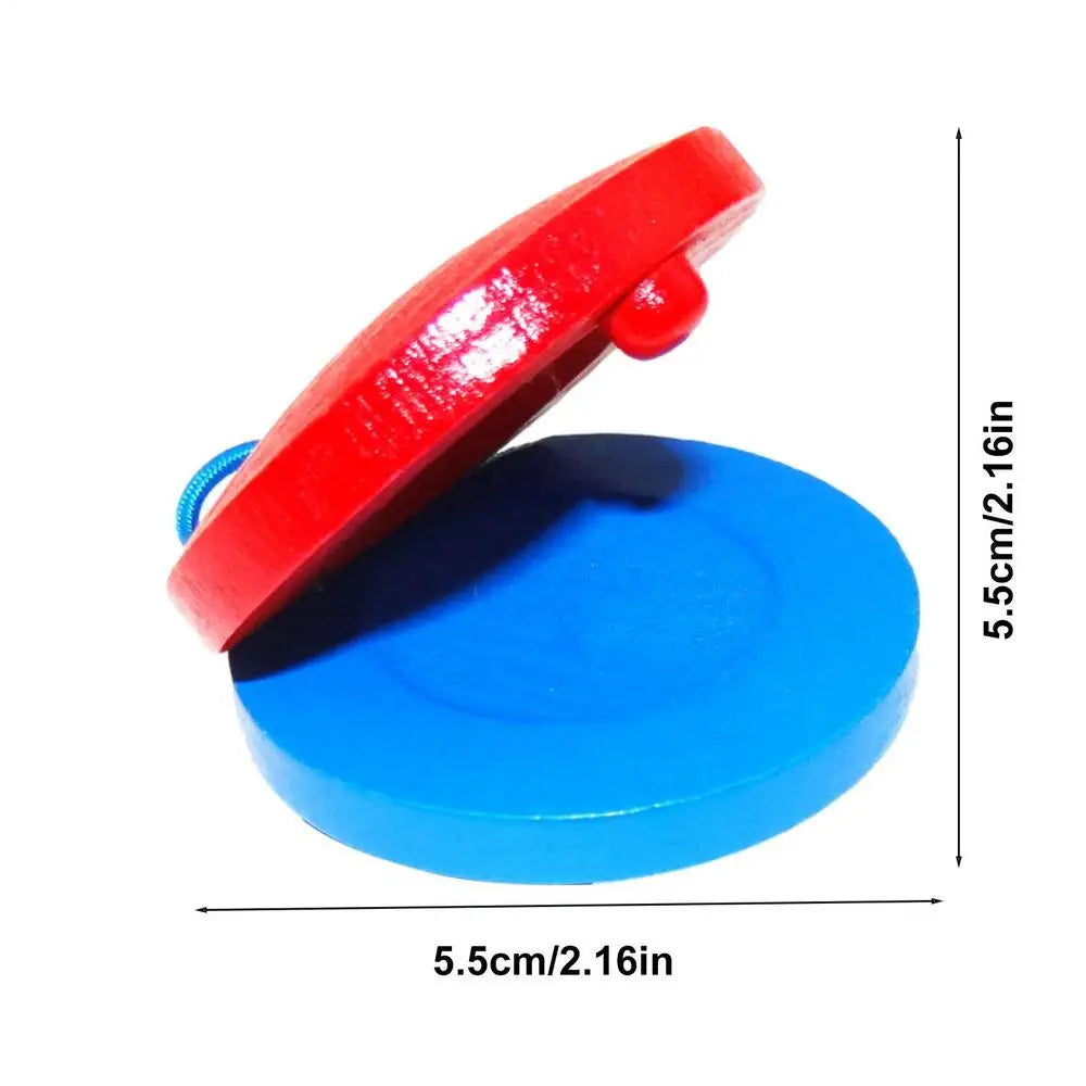 Wooden Castanets Musical Castanets Instrument Funny And Creative Musical Castanets Instrument For Children's Theme Parties Qme B