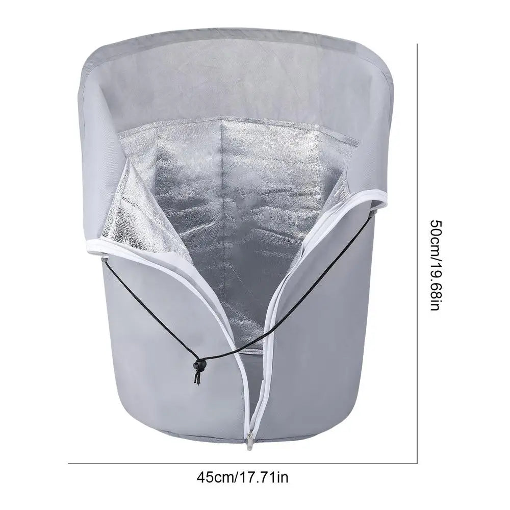 Winter Garden Pot Covers Reusable Warm Winter Plant Protection Planter Supplies for Soil Sun Shade Snow Lawn Pathway Patio Porch Qme 45cmx50cm