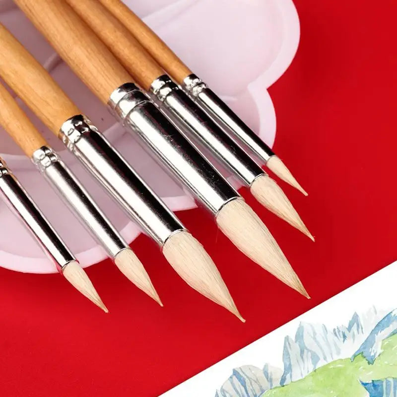 Gouache Watercolor Hook Line Pen Soft Weasel Hair Fine Detail Qme