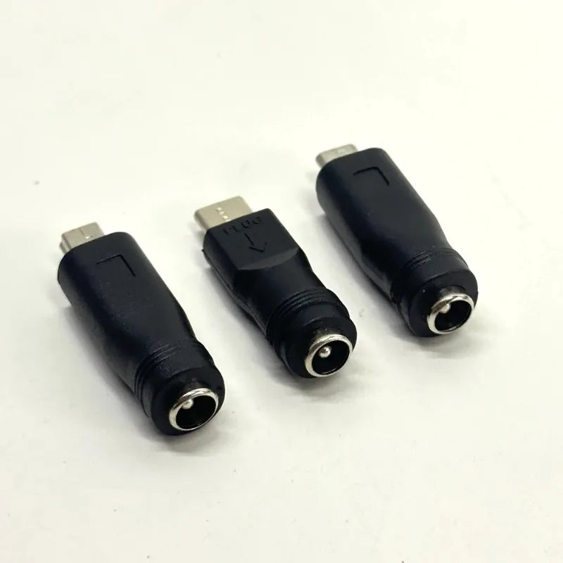 15pcs Type-C to DC 5.5x2.1mm Female to Male Power Adapter Converter Charging Cable for Device Qme