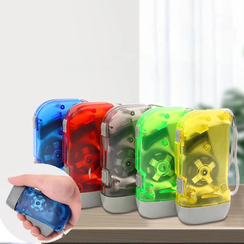 Household Hand-held Self Generating Flashlight Rechargeable Outdoor Qme
