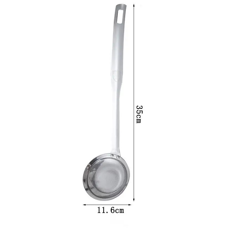 Stainless Steel Fine Mesh Fat Skimmer Spoon Strainer Oil Skim Grease Qme L