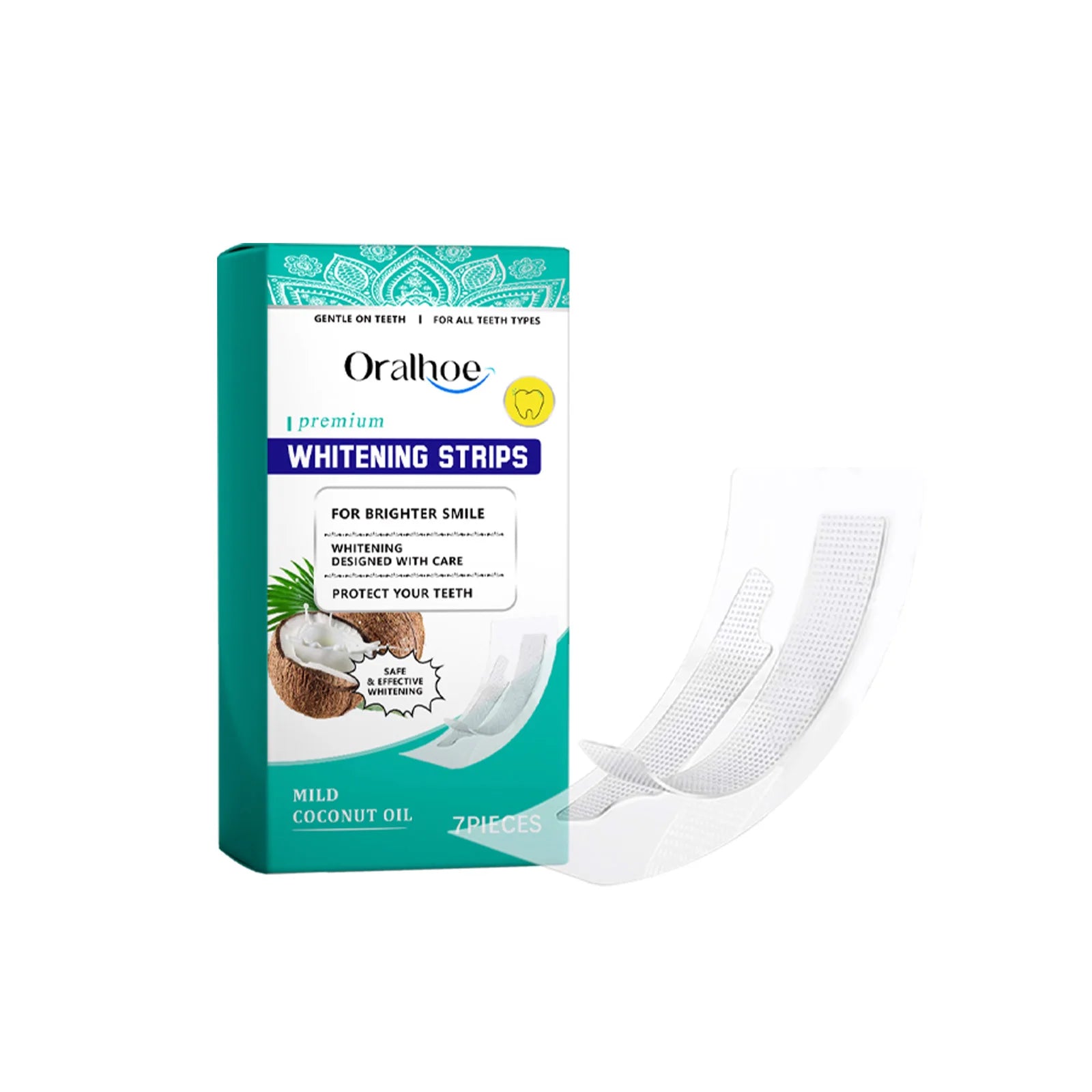 Tooth Whitening Strips Remove Tooth Stains Tartar Plaque Lighten Dark Dental Cleaning Improve Bad Breath Bleach Teeth Brightener Qme 7pcs Boxed