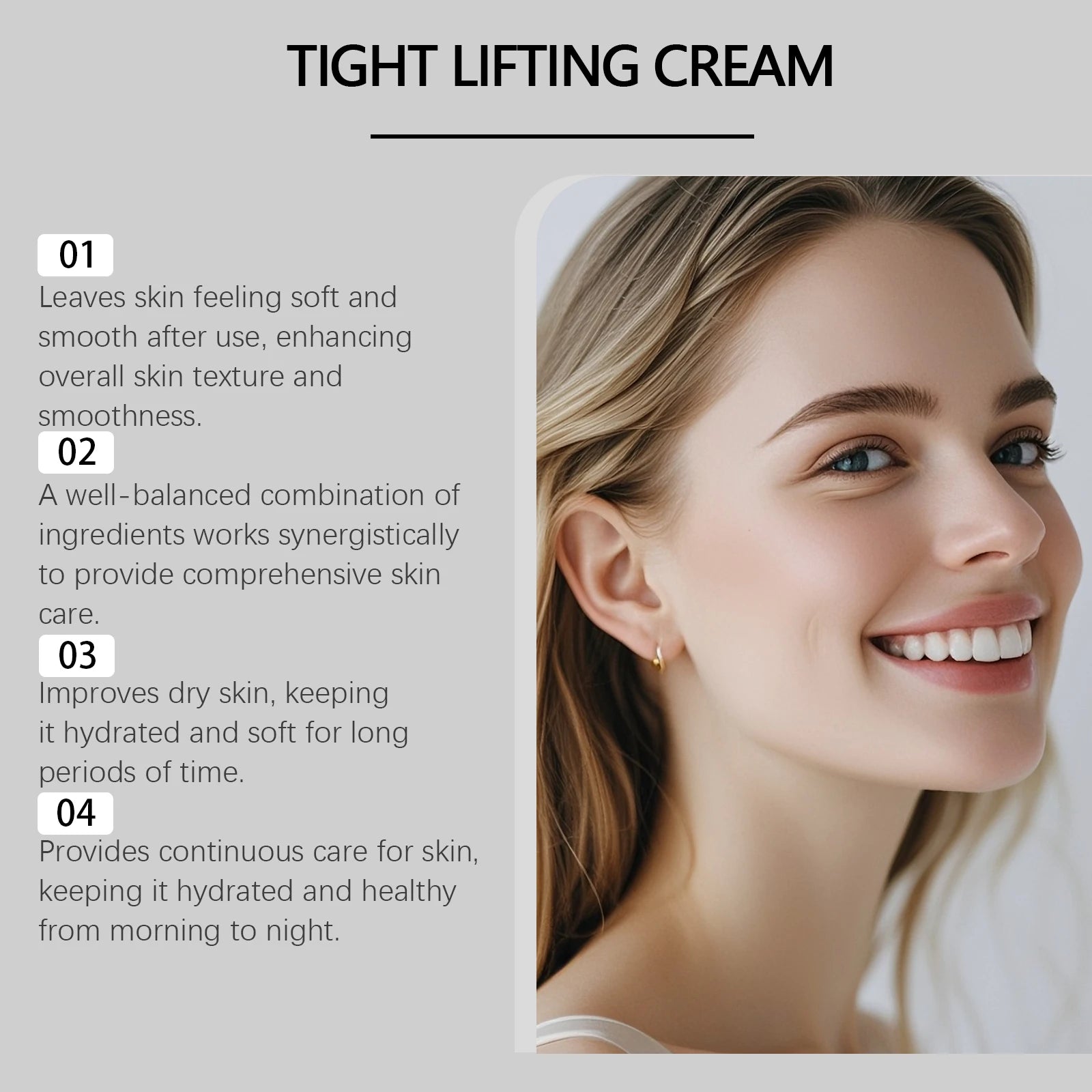 Facial Firming Cream Tight Anti Aging Fade Fine Lines Moisturizing Brightening Nourishing Softening Skincare Ceramide Repair Qme