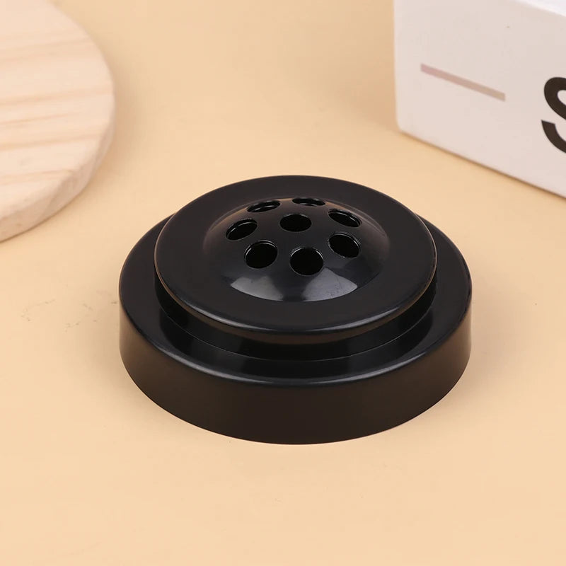 Desk Flag Stand Black Plastic Office Home Decor 8 Holes Mini Flagpole Qme