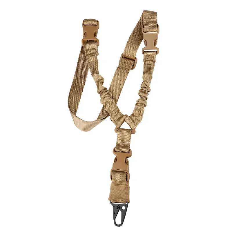 Tactical Gear Hunting Accessories Single Point Gun Sling Tactical Rifle Rope Belt with Metal Buckle Shot Gun Belt Shoulder Strap Qme