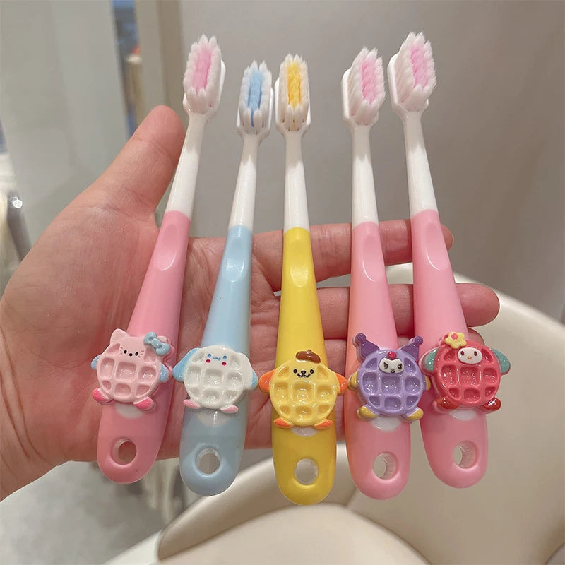 Hello Kitty Kuromi Cookie Soft-bristle Toothbrush Gum Tooth Care Qme