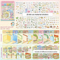 Chinoiserie Theme Landscape Sticker Books DIY Decoration Mountain Qme A3