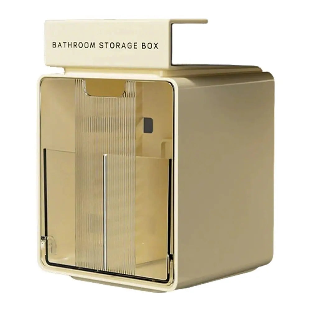Transparent Storage Box Pull-out Cotton Stick Makeup Bathroom Drawer Qme C