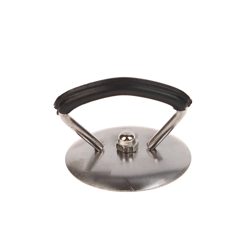 Universal Lib Cover Knob Cap Heat-resistant Cooking Pot Pan Lid Qme Black