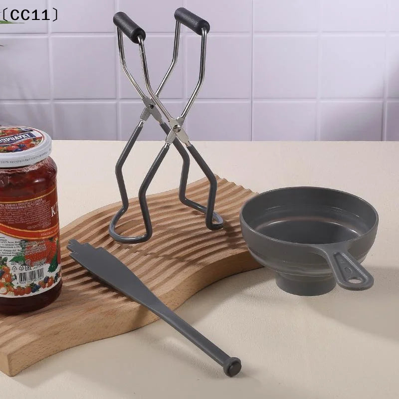 Canning Tool Anti Scald Jar Lifter Food Grade Funnel Home Kitchen Jam Qme