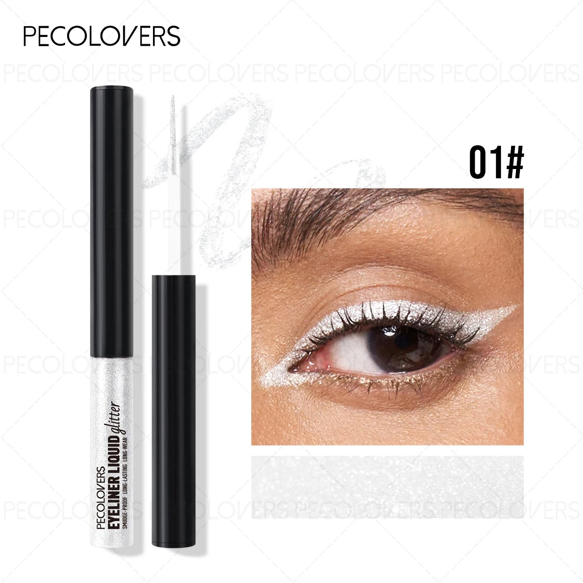 Dip-on Eyeliner Fine Shimmer Multi-color Options Suitable Various Qme 01