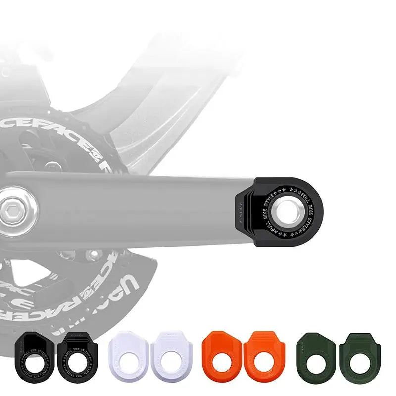 Bike Crank Arm Protector TPU Anti Cover Mountain Road Chainring Qme