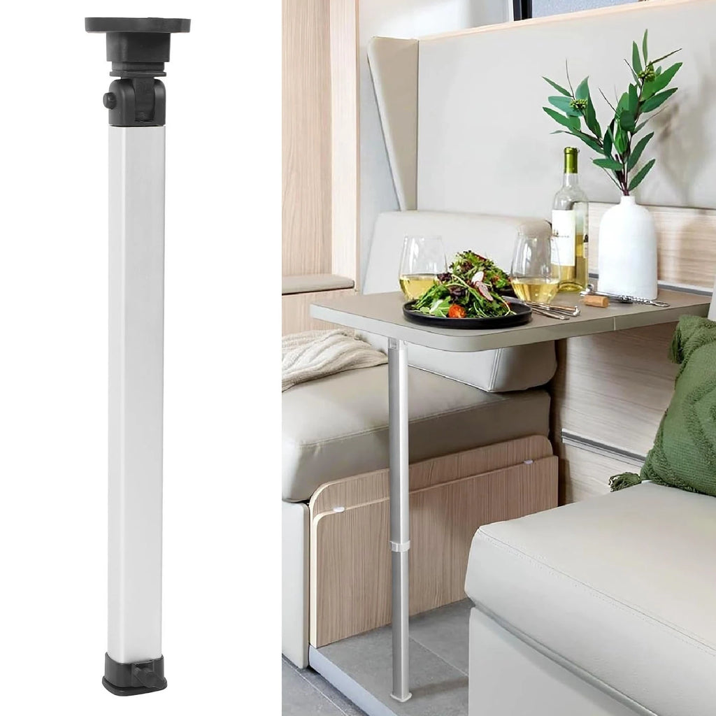 RV Telescopic Table Leg Aluminum Alloy 20.3-30.3in Adjustable Height Detachable RV Folding Table Legs for Travel Trailer Qme
