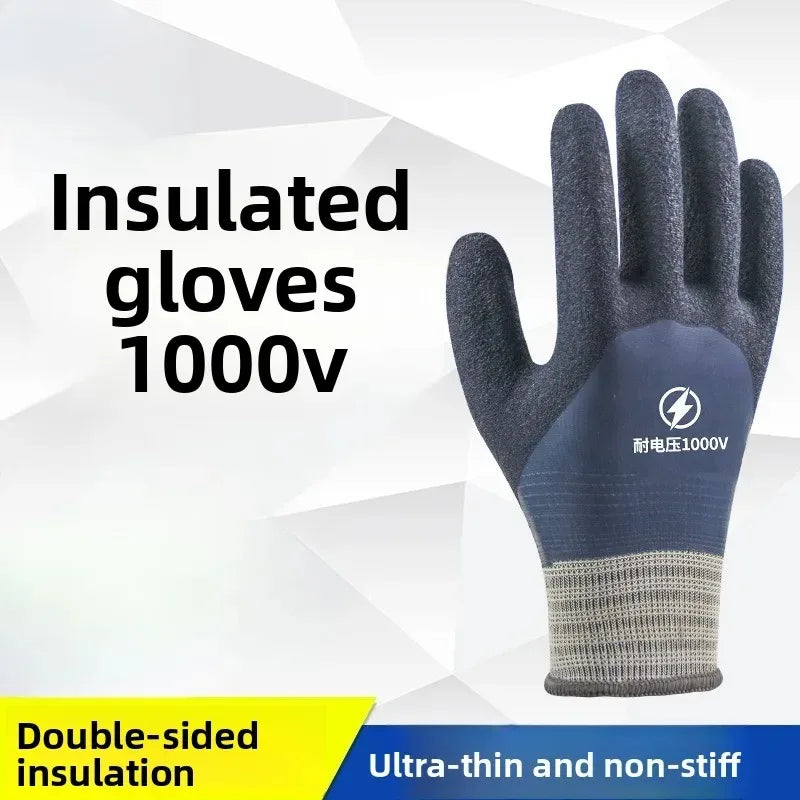 1PCS Ultra Thin Touchscreen Low Voltage Insulating Gloves for New Energy Vehicles 400V 380V Live Working Shockproof Qme