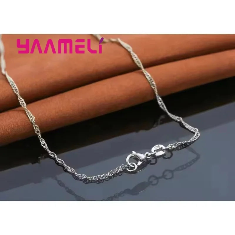 Jewelry Sets For Women Charms 925 Sterling Silver Color Pendant Necklace Hoop Earring Fashion Classic Collares Wedding Gift Qme