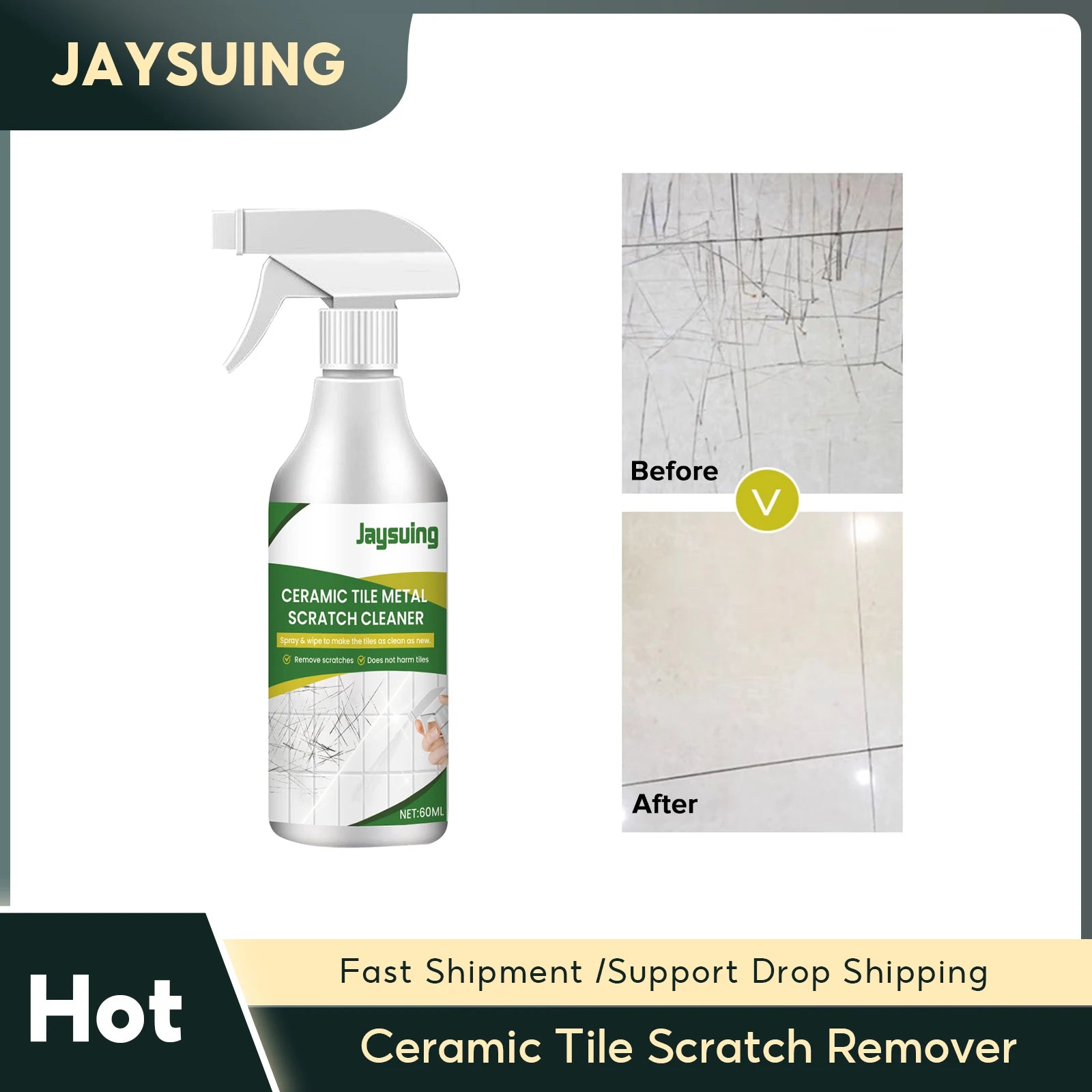 Ceramic Tile Scratch Remover Marble Scratch Repair Agents Powerful Decontamination Floor Cleaner Tile Brightening Cleaning Tools Qme
