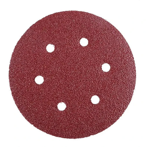 10 pieces 6 inch 6 hole 150MM sanding sheet 60-600gravel flocking sandpaper track sander hook ring sandpaper Qme