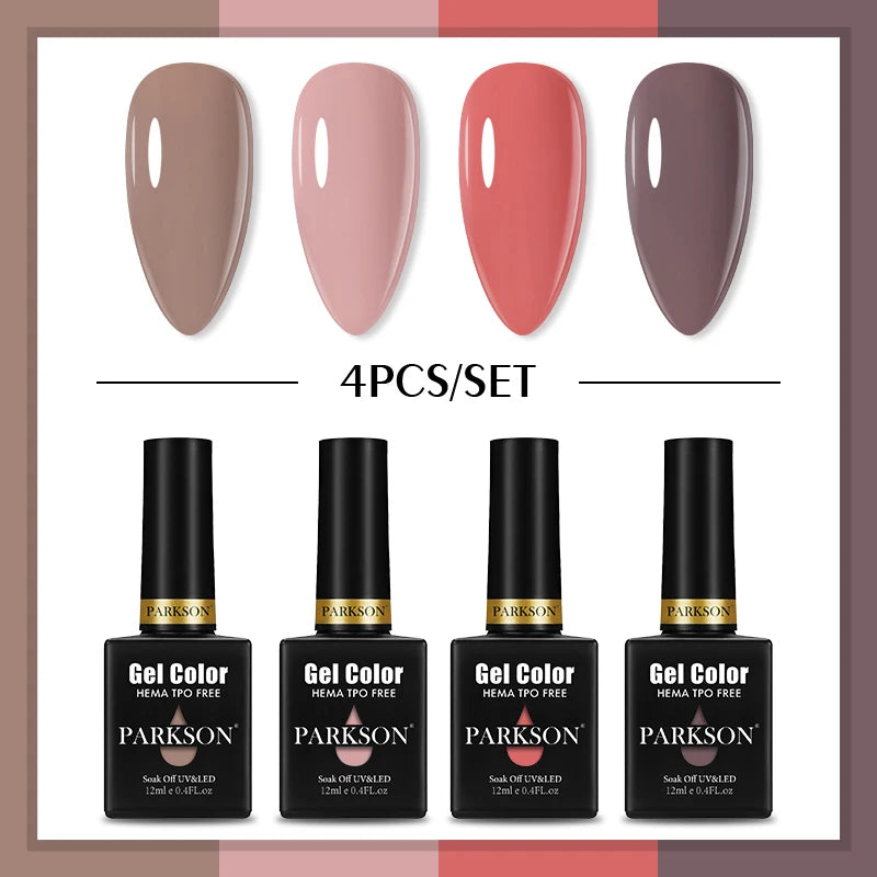 PARKSON Macaroon Series Gel Nail Polish LED UV Summer Solid Semi Qme ZH14