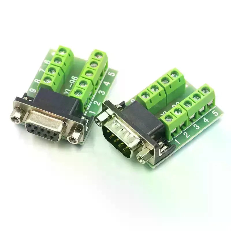 Db9 Serial Com Transfer-free Solder Terminals Rs232 Male Connector Qme
