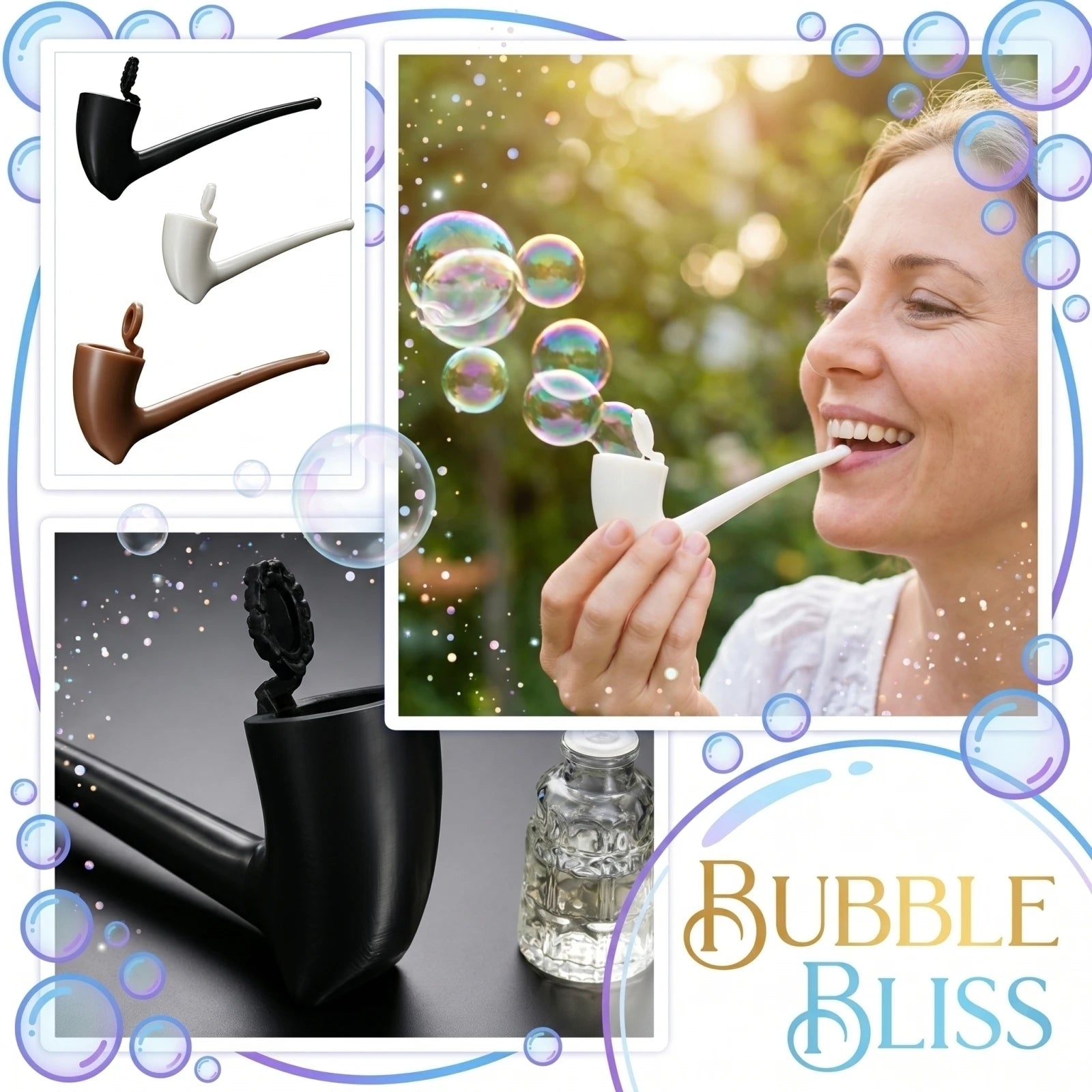 Plastic Soap Bubble Wand Fun Retro Reusable Bubble Blowing Toy Perfect for Outdoor Play Backyard Parties Entertainment Props Qme