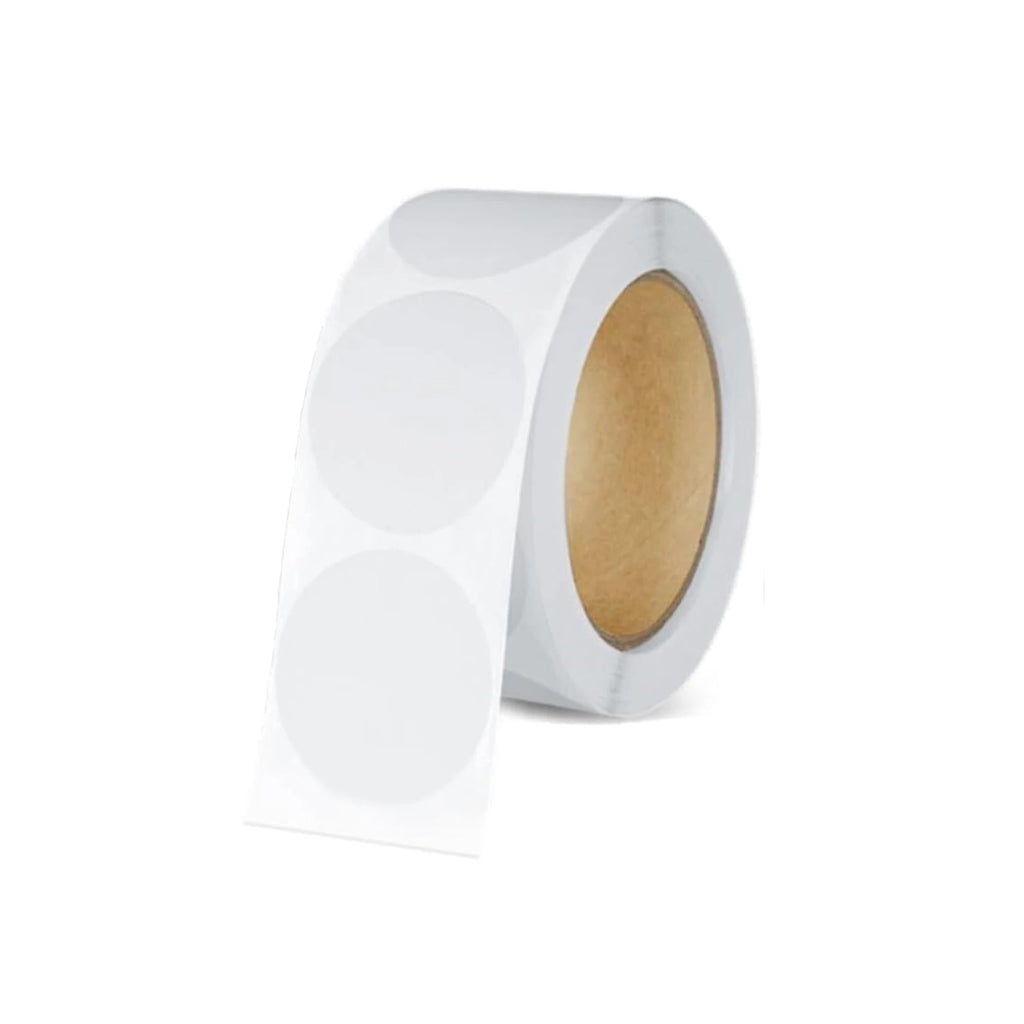500Pcs Clear Circle Stickers Tape for Sealing, Ideal for Packages, Envelopes, Mailers and Boxes Qme 2.5cm