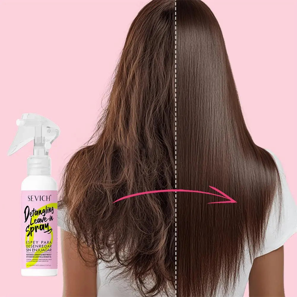 Keratin Hair Smoothing Spray Conditioner Treatment Dyeing Damaged Qme
