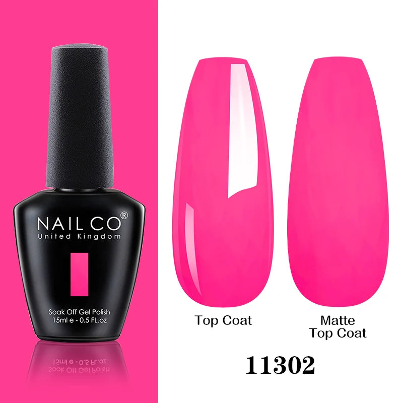 NAILCO Springsummer Hybrid Gel Nail Polish Semi-permanent UV Varnish Qme