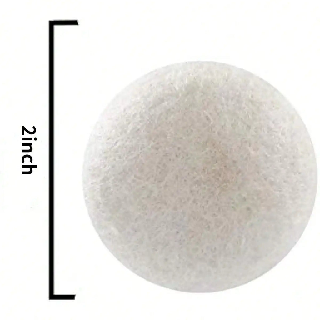 3 5 Reusable Wool Dryer Balls Clothes Softener Laundry Fleece Ball Qme