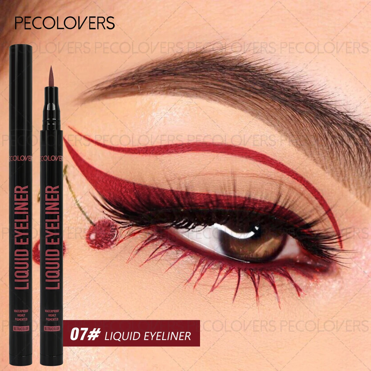 Liquid Colorful Eyeliner Rendering Pen Quick Drying Waterproof Qme 07