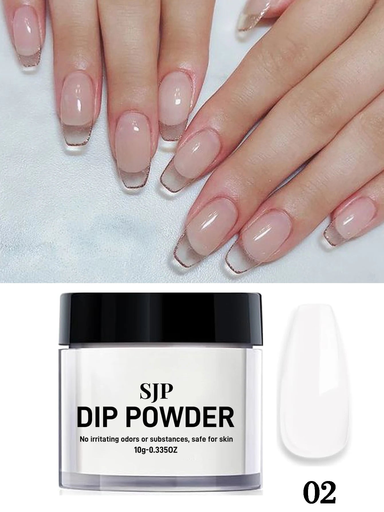 Dip Powder Nail French Manicure Suitable Home Salon DIY Long Lasting Qme 2