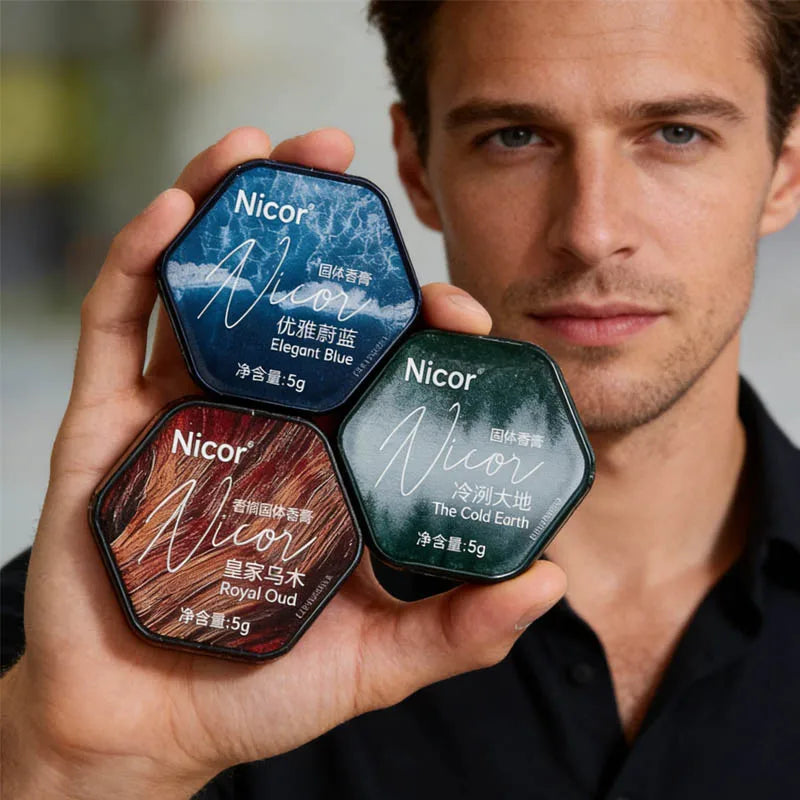 Wood Scented Solid Ointment Long-lasting Fragrance Fresh Elegant Qme