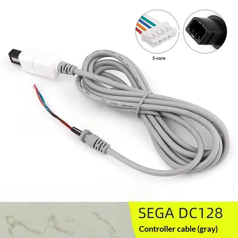 Cable SEGA Dreamcast DC128 Gamepad Extentsion Cord Game Console Qme A1