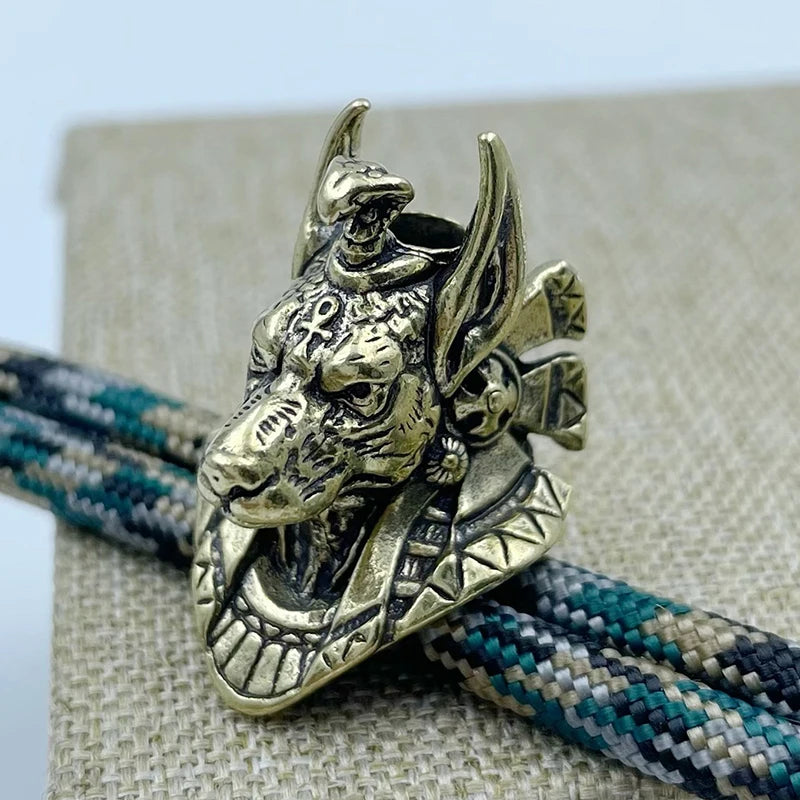 EDC Knife Beads Jewelry Outdoor Accessories DIY Woven Lanyard Qme Bronze